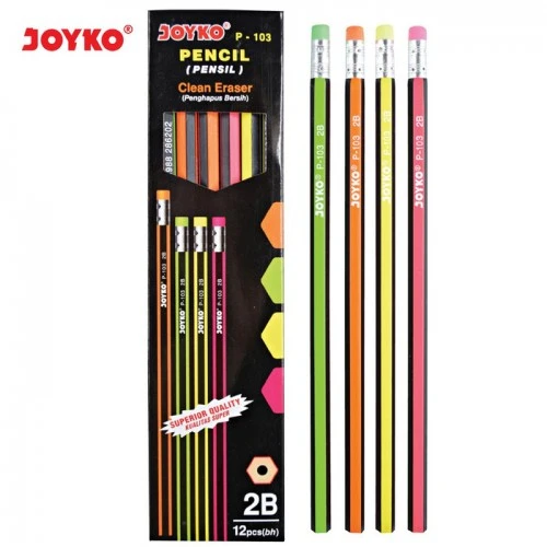 Pencil Joyko P103 / Pensil Joyko Tipe 2B Pensil Hexagonal Grip  